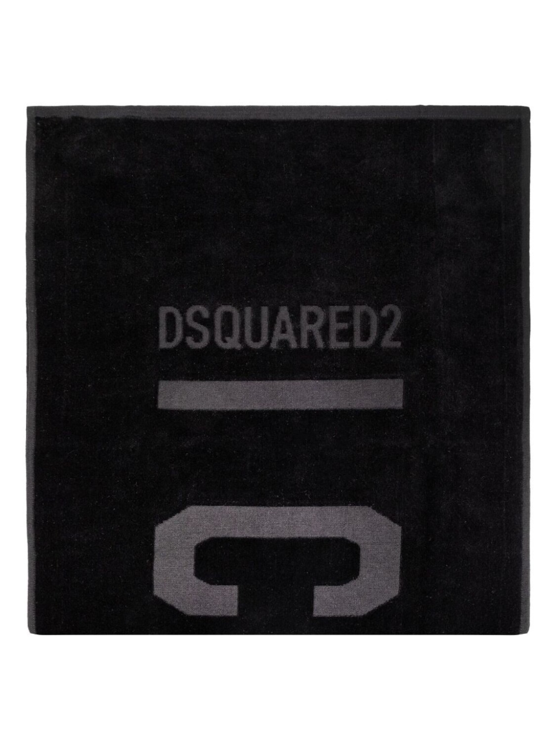 

Dsquared2 пляжное полотенце из хлопка с тисненым логотипом DSQUARED2, черный