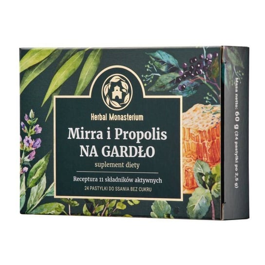 Herbal Monasterium, Мирра и Прополис для горла 24 р. country comfort herbal savvy гидрастис и мирра 57 г