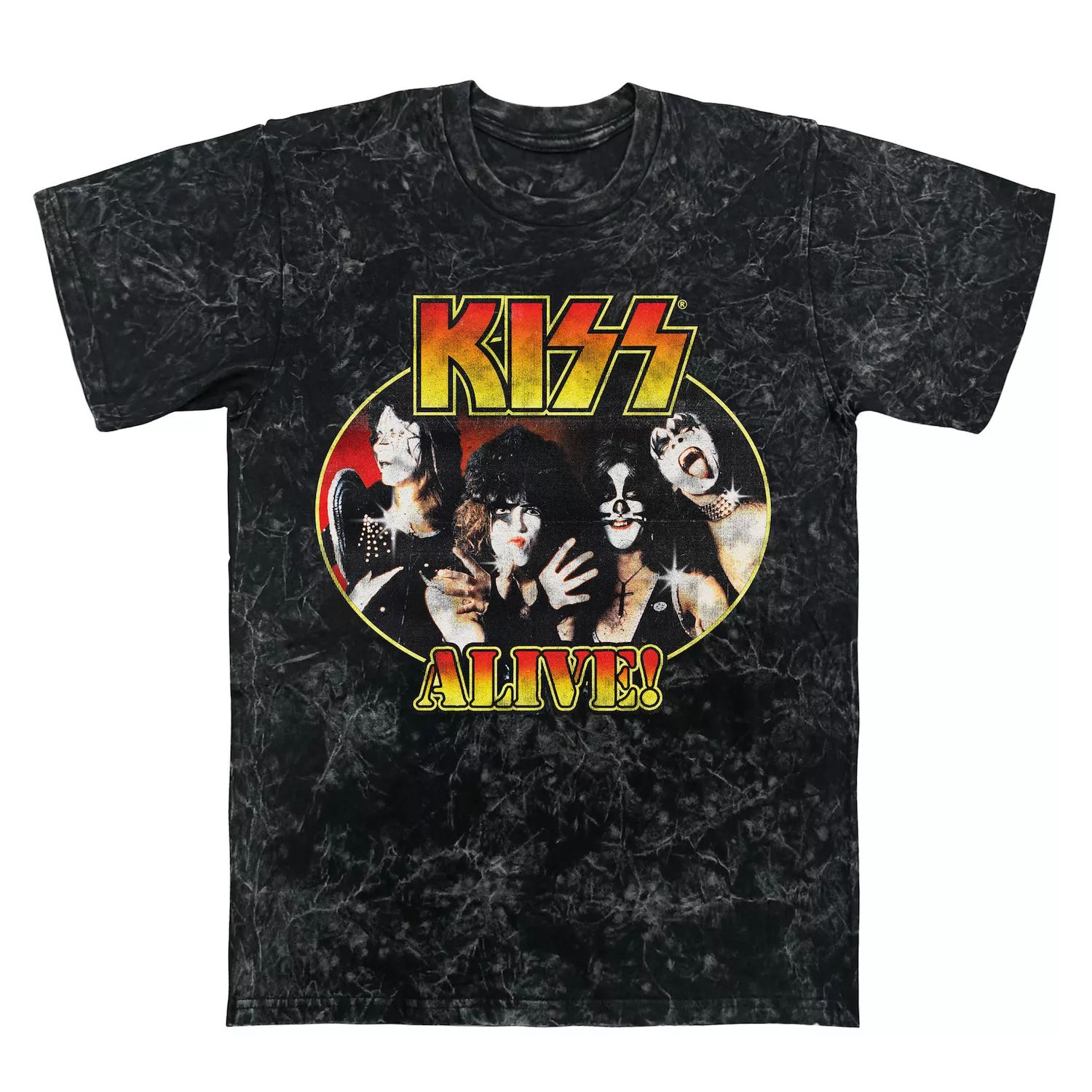 Мужская футболка Kiss Alive с винтажным рисунком Licensed Character kiss alive