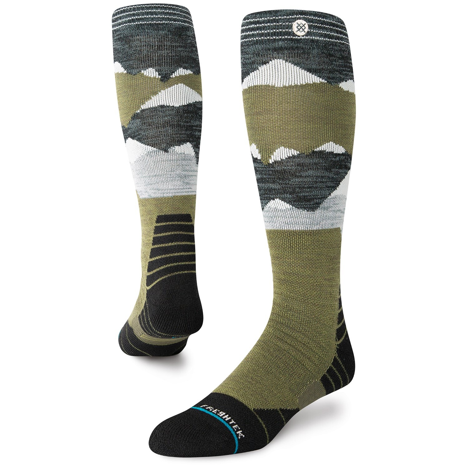 Носки Stance Lonely Peaks Snow, цвет Teal носки stance flower frost snow цвет teal