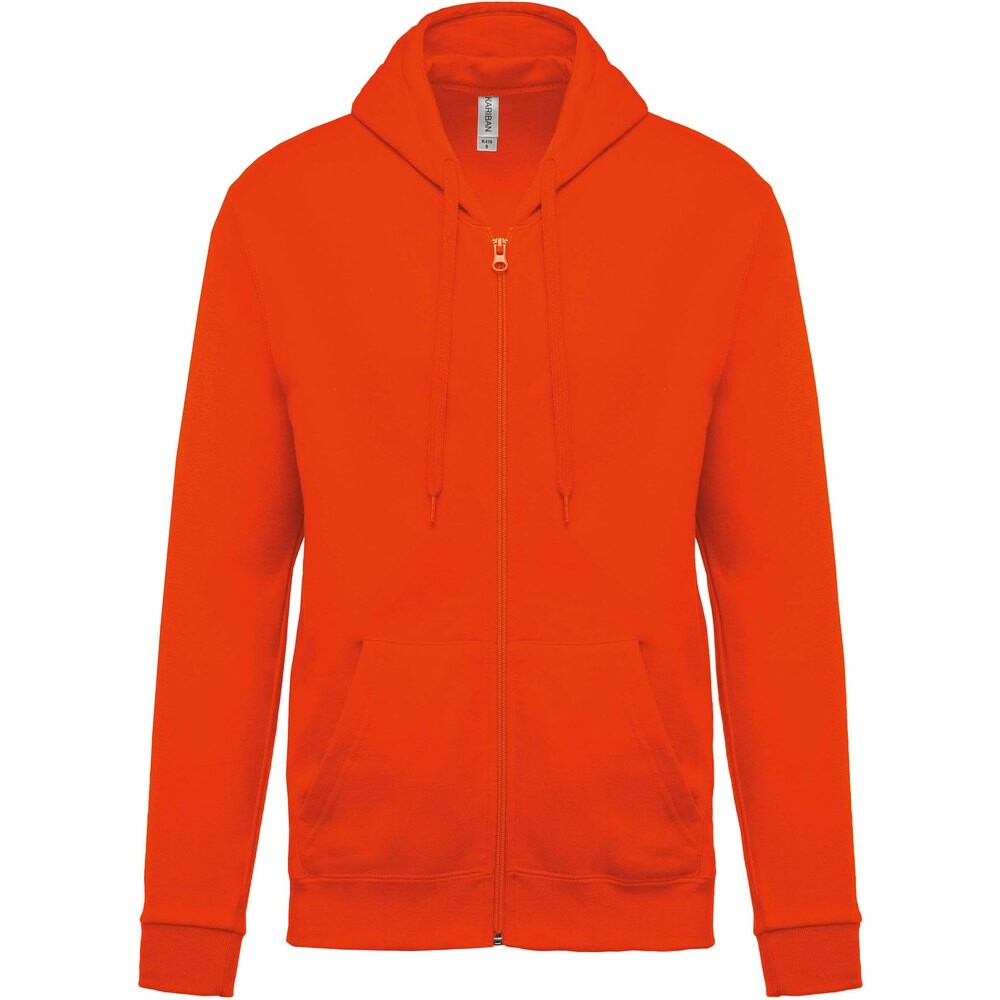 

Толстовка Kariban Hooded With Zip Molleton, оранжевый