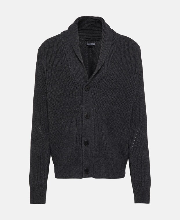 

Кардиган из шерсти мериноса Zadig&Voltaire, антрацит