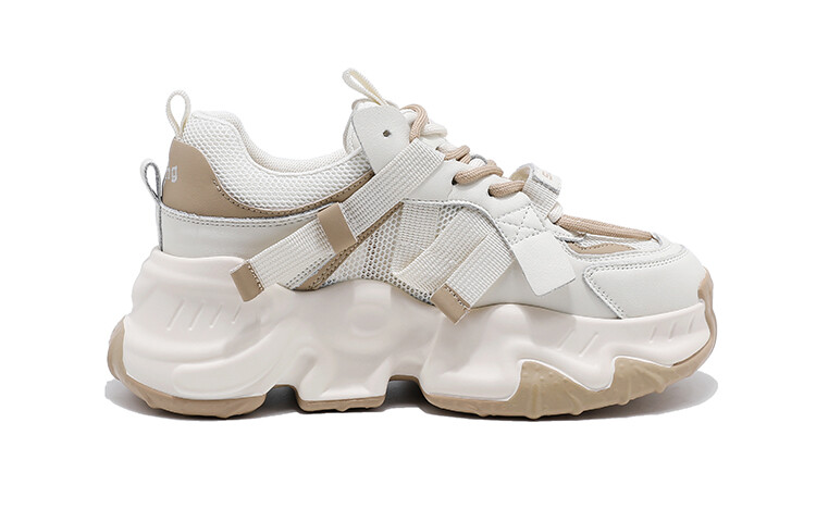 

Кроссовки BAIJIHONG Chunky Sneakers Women's Low-top, бежевый