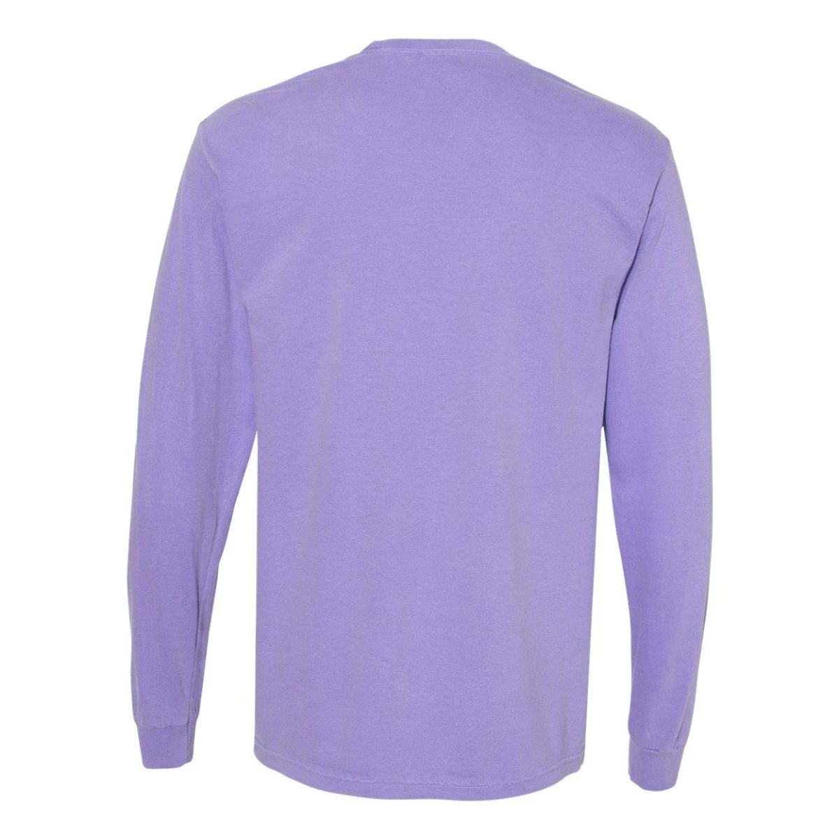 цена Тяжелая футболка с карманами и длинными рукавами, окрашенная в готовой одежде Comfort Colors