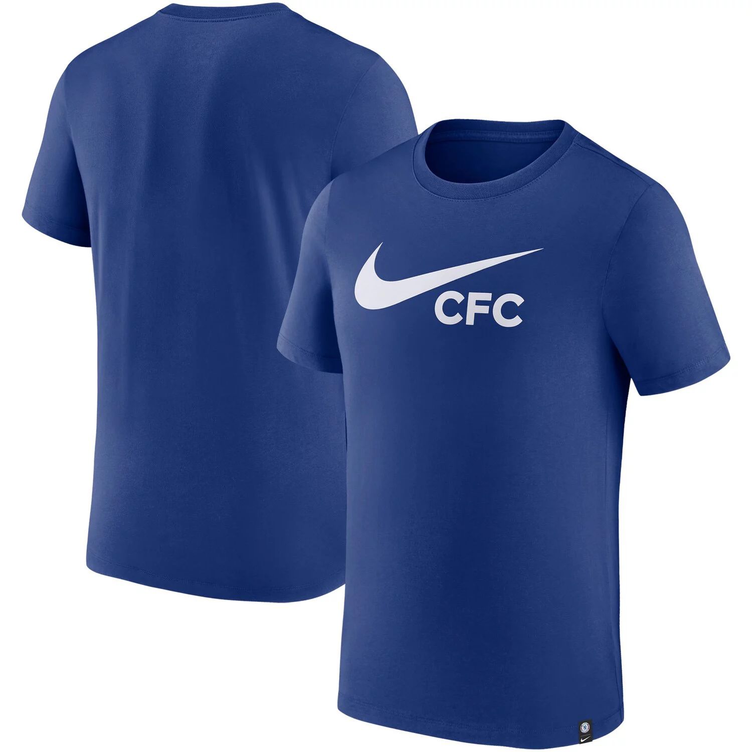Мужская синяя футболка «Челси» с галочкой Nike