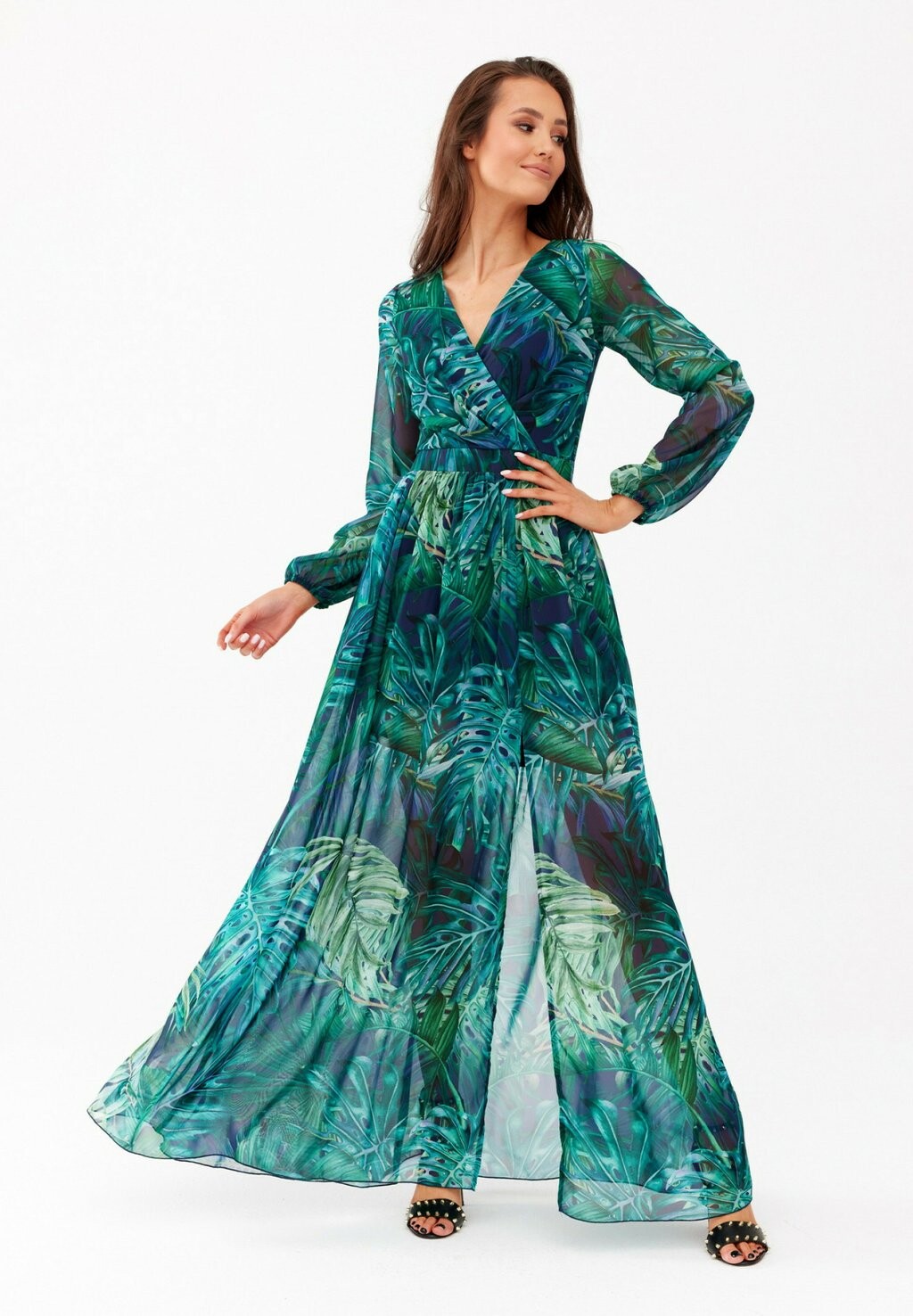 

Длинное платье Roco Fashion, мультиколор