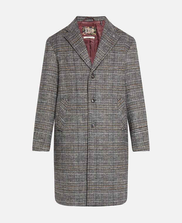 

Шерстяное пальто Scotch & Soda, серый