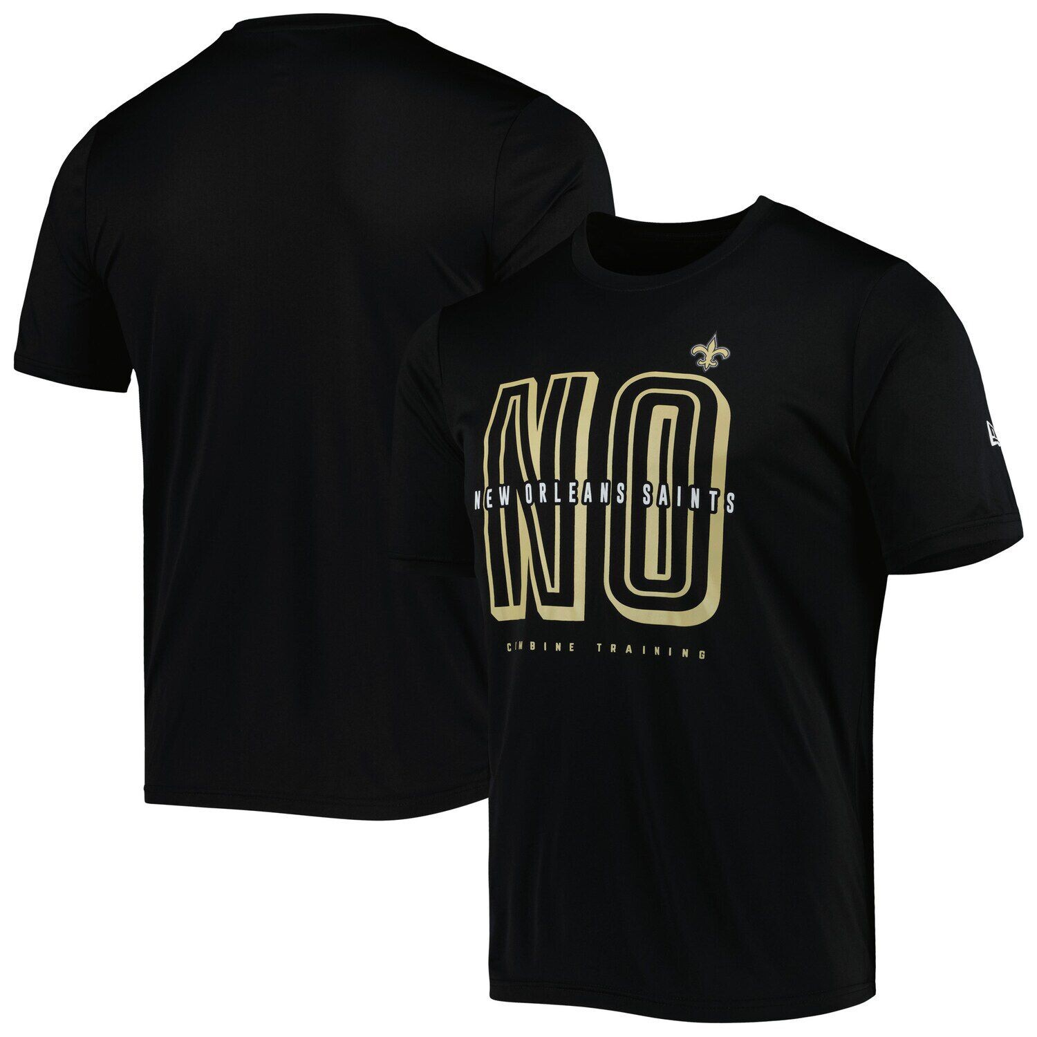

Мужская черная футболка New Orleans Saints Scrimmage New Era, Черный