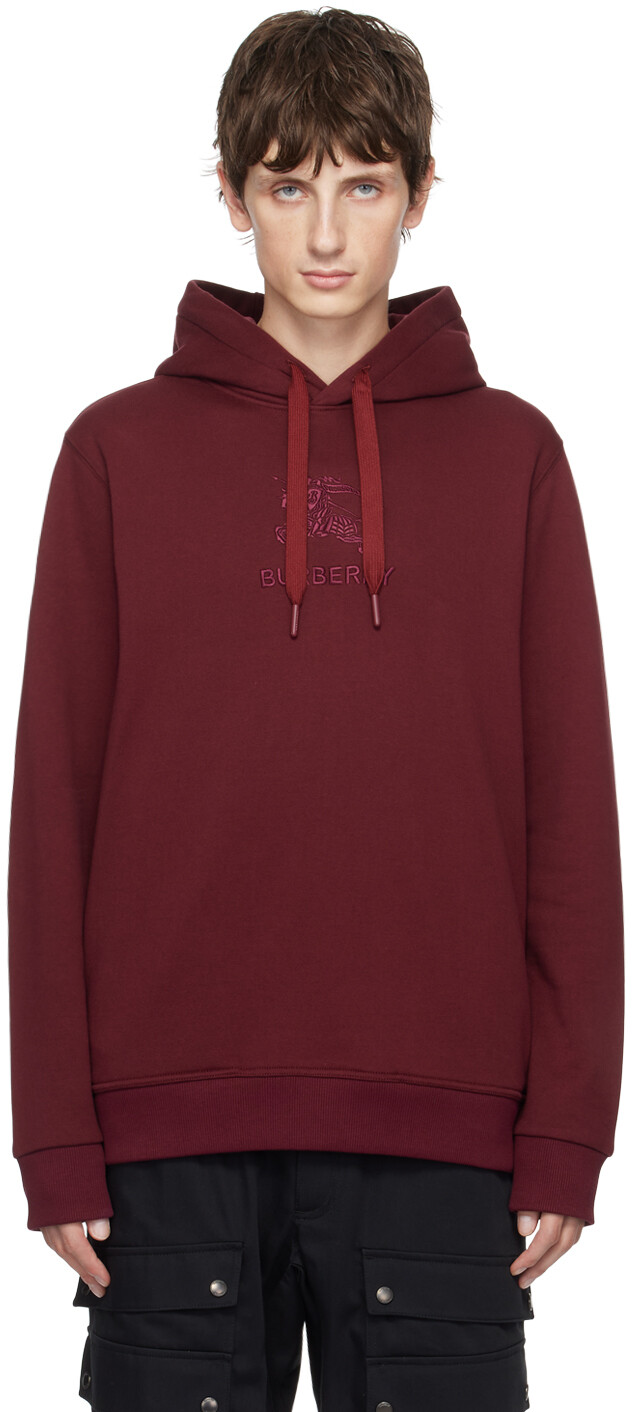 

Burberry Бордовое худи EKD, Красный