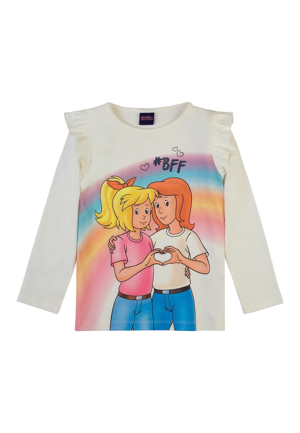 

Футболка с длинным рукавом Bibi & Tina, белоснежная