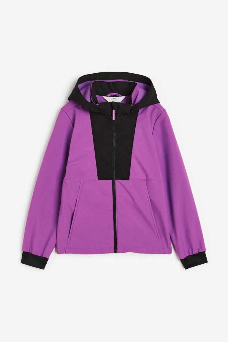 

Водонепроницаемая куртка из софтшелла H&M, фиолетовый