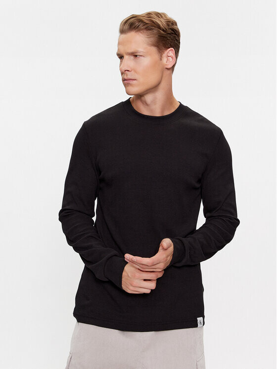 

Облегающий крой с длинными рукавами Calvin Klein, черный