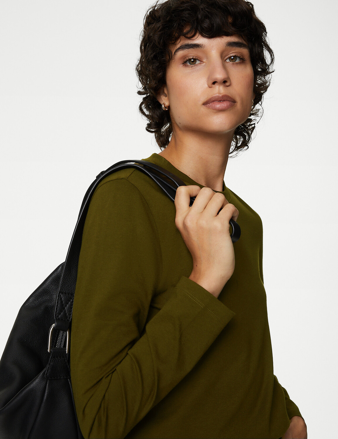 

Повседневный топ из чистого хлопка Marks & Spencer