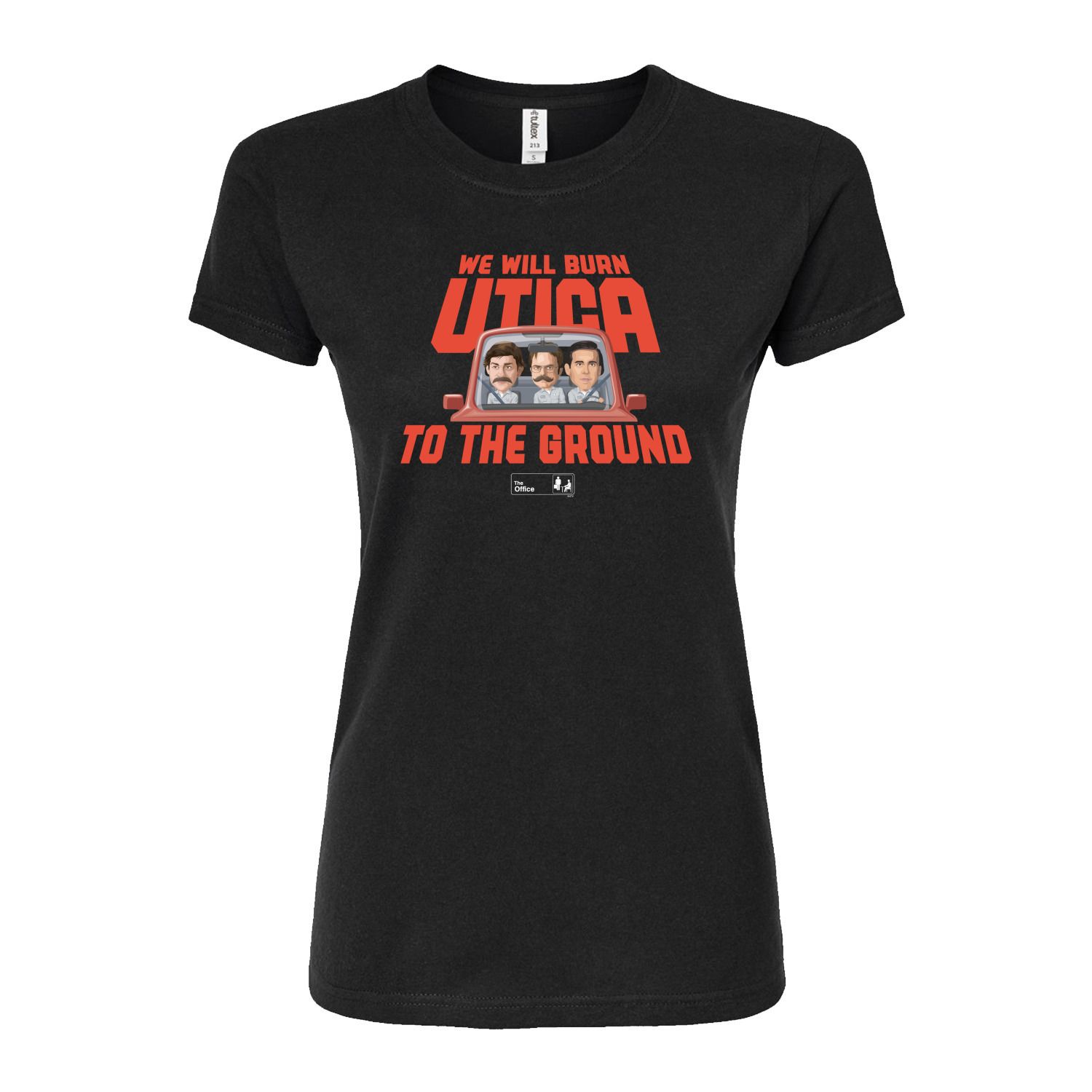 Облегающие футболки The Office Burn Utica для юниоров Licensed Character, черный