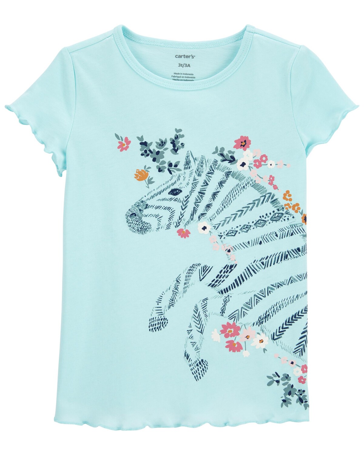 

Футболка Toddler Zebra из джерси Carter's, синий