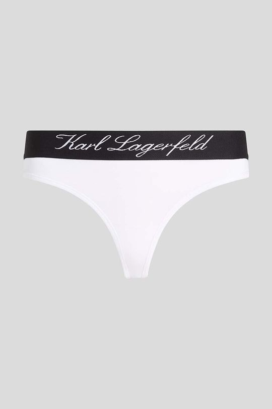 Стринги Karl Lagerfeld, белый футболки print bar карл лагерфельд