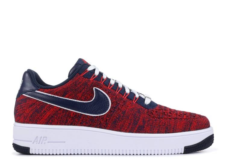 

Кроссовки Nike ROBERT KRAFT X AIR FORCE 1 ULTRA FLYKNIT 'PATRIOTS', красный, Красный;коричневый