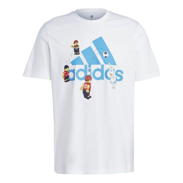 

Футболка x лего футбольный значок спорт графическая футболка Adidas, белый