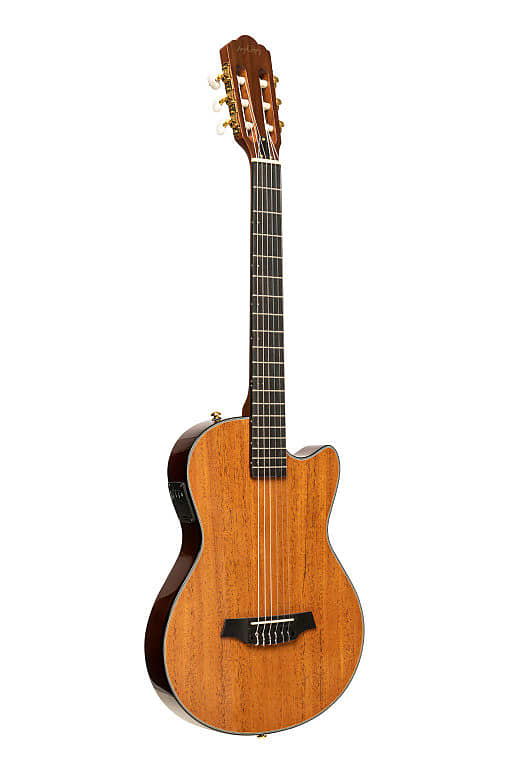 Акустическая гитара ANGEL LOPEZ 4/4 cutaway electric classical guitar with solid body natural colour