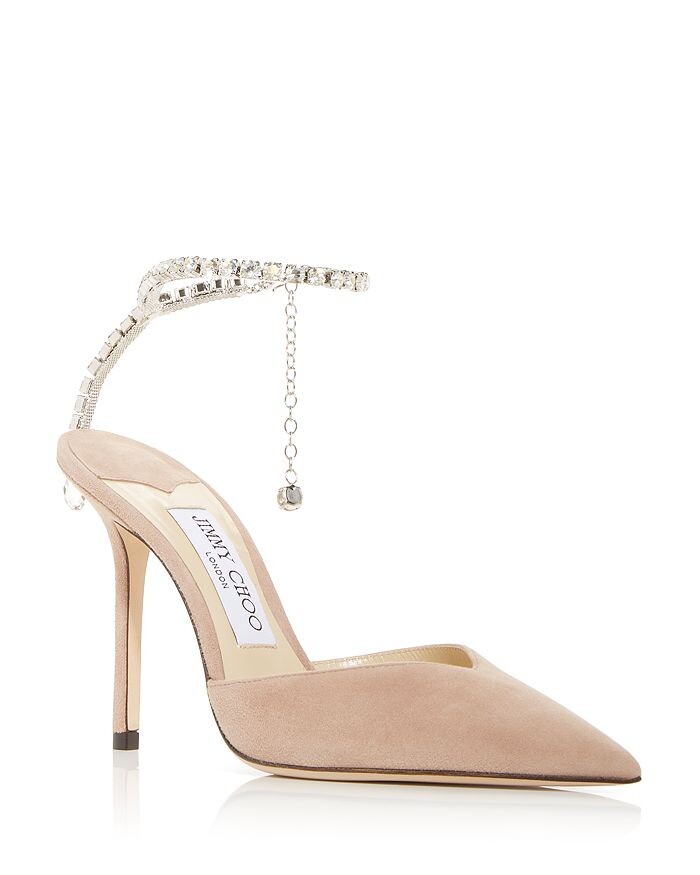 

Женские туфли-лодочки с острым носком Saeda 100 с украшением Jimmy Choo