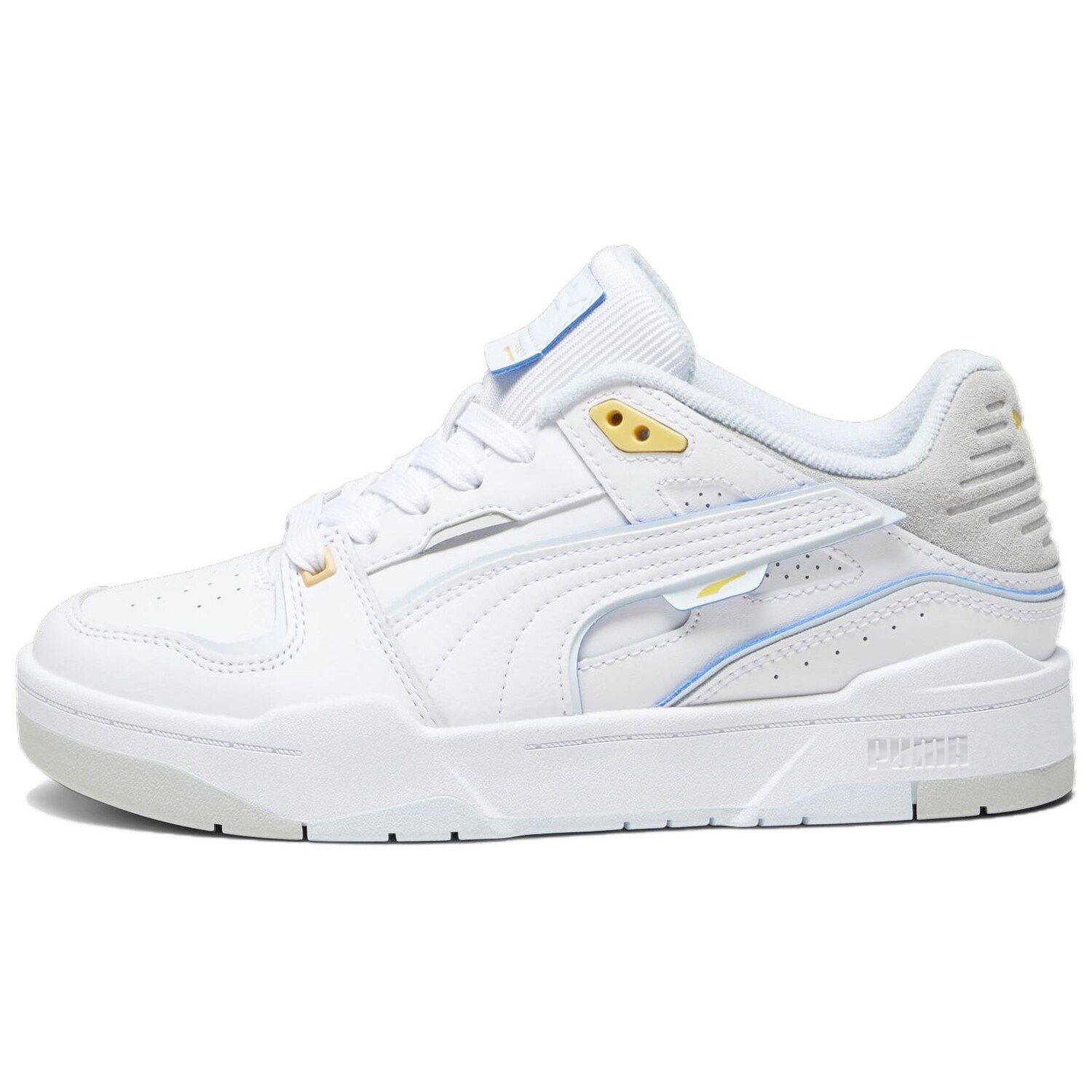

Кроссовки Puma Slipstream Skateboarding Shoes Unisex Low-top White/Royal/Yellow, белый/желтый