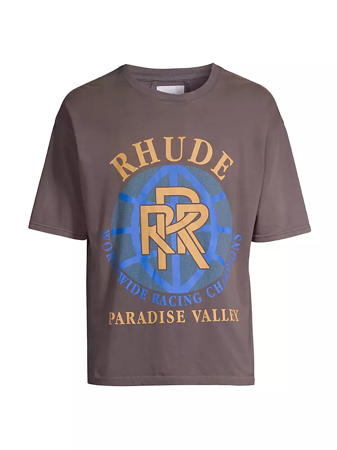 

Футболка с логотипом Paradise Valley R H U D E, серый