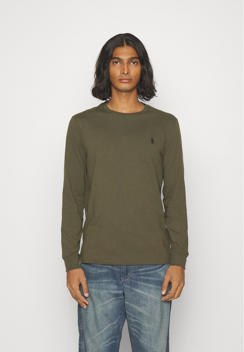 

Футболка с длинными рукавами CUSTOM SLIM FIT Polo Ralph Lauren, броненосец