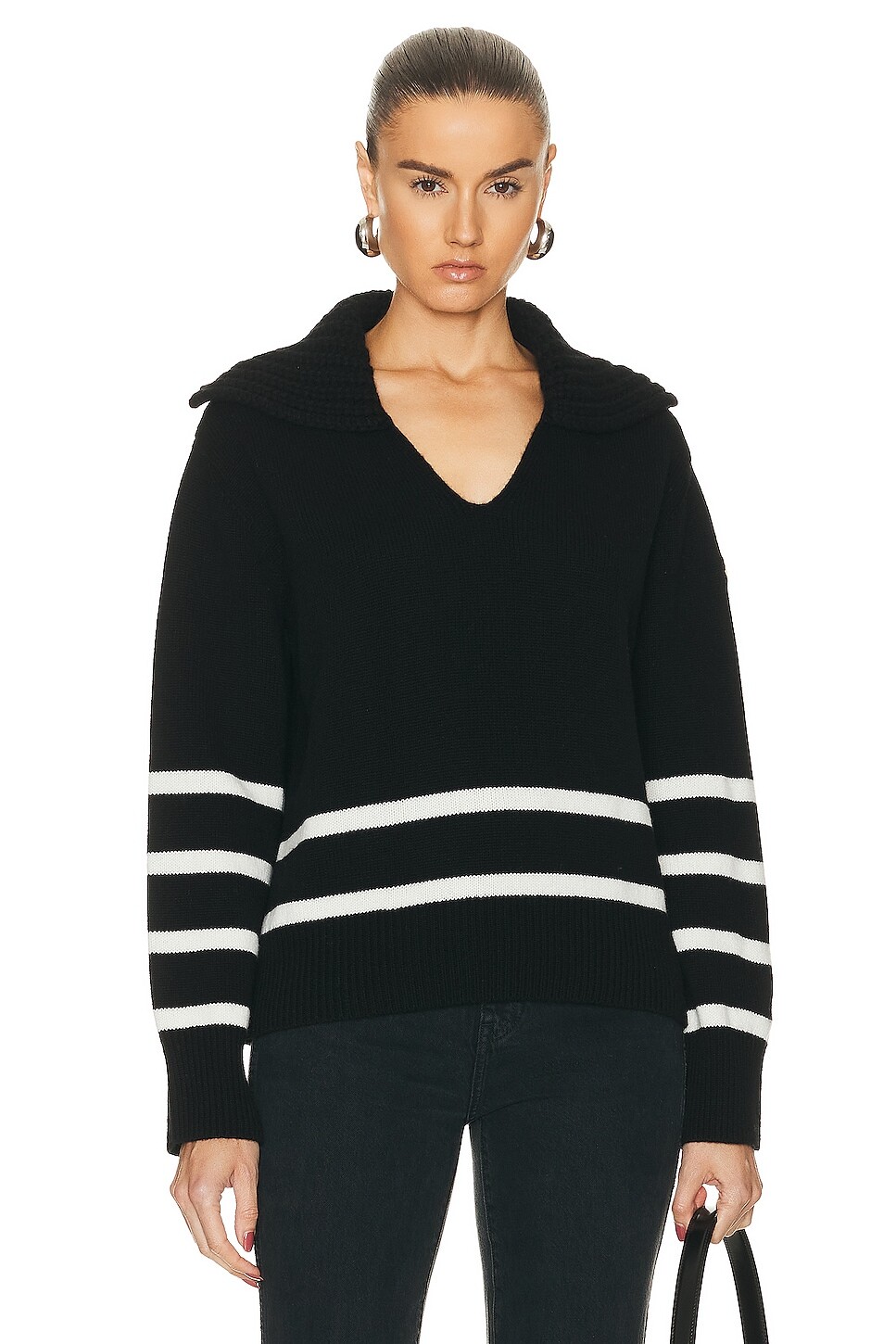 

Свитер Moncler Long Sleeve Polo, черный