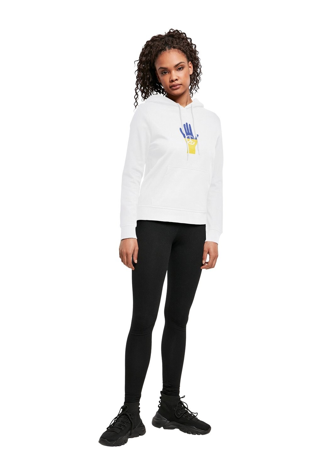 

Толстовка с капюшоном PEACE 2 COLOR HAND PEACE Merchcode, белый