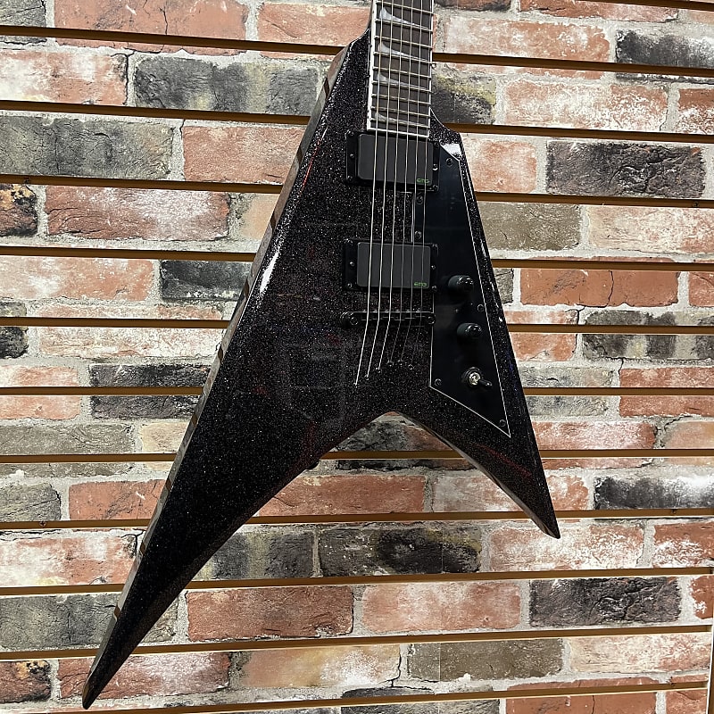 Электрогитара ESP LTD KH-V Kirk Hammett V Black Sparkle Free ESP Hardshell Case
