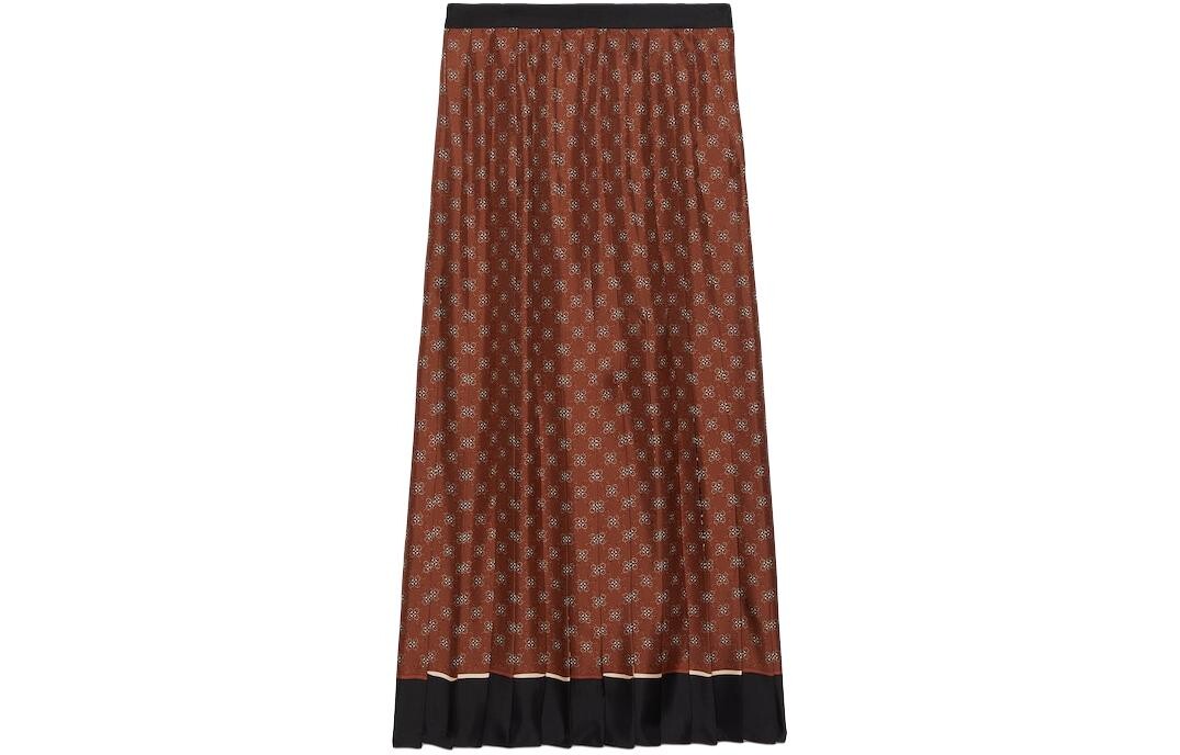 

Повседневная длинная юбка женская коричневая Gucci