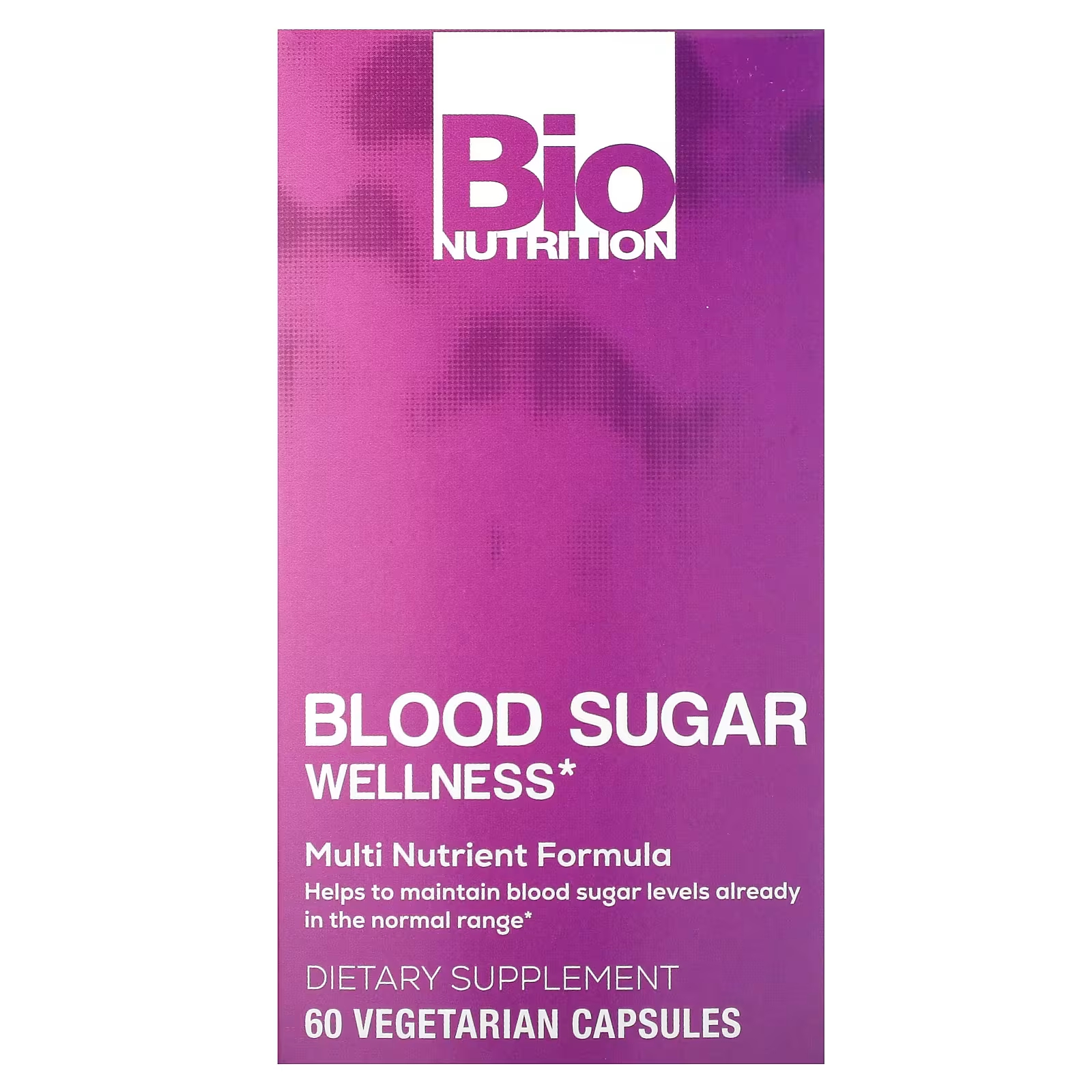 Пищевая добавка Bio Nutrition Blood Sugar Wellness, 60 капсул