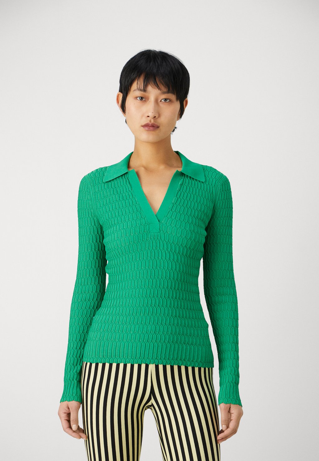 

Свитер Honeycomb Stitch 3.1 Phillip Lim, цвет grass