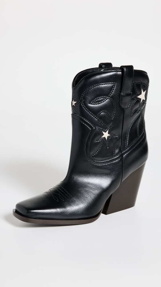 

Ботинки Stella McCartney Cowboy Cloudy Alter Mat Booties, черный