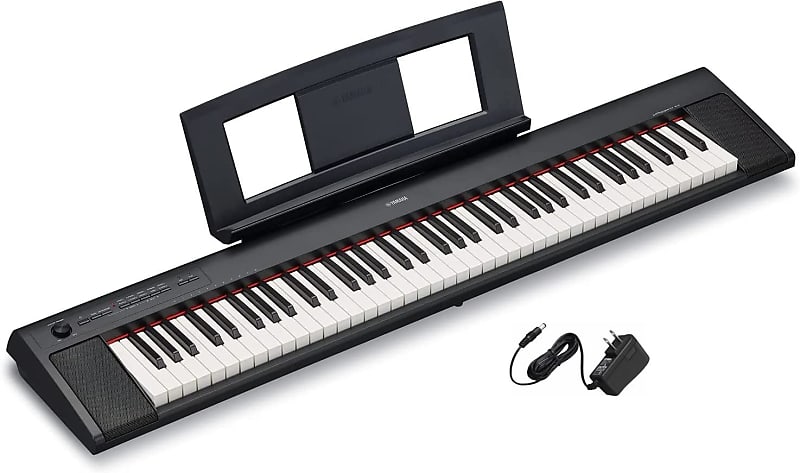 

Акустическая гитара Yamaha NP32 76-Key Lightweight Portable Keyboard with PA130 Power Adapter, Black