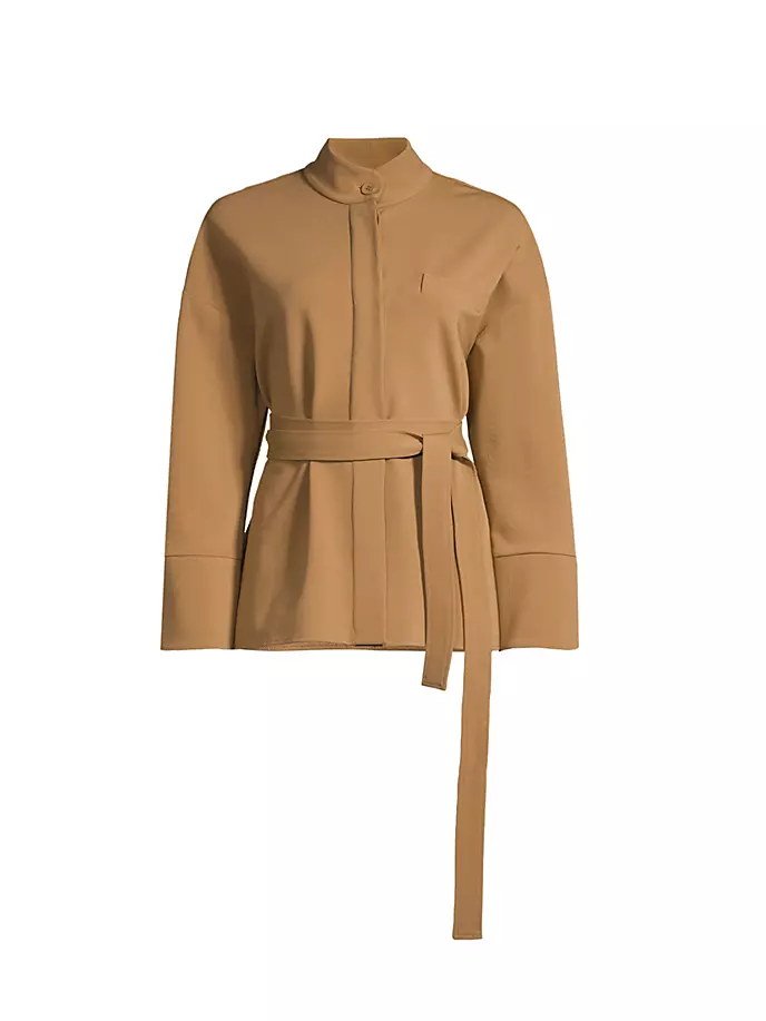 

Пиджак Milano-Stitch с поясом Max Mara Leisure, цвет camel