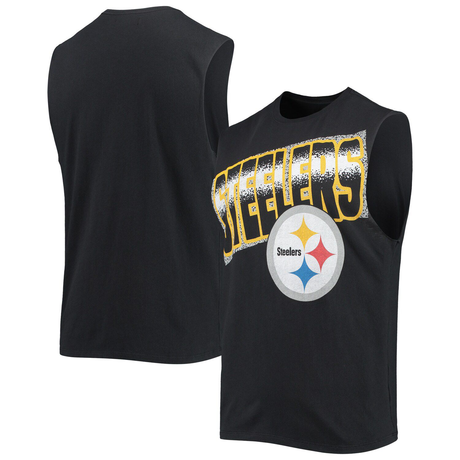 

Мужская футболка Junk Food черная Pittsburgh Steelers Muscle Tank Top, Черный