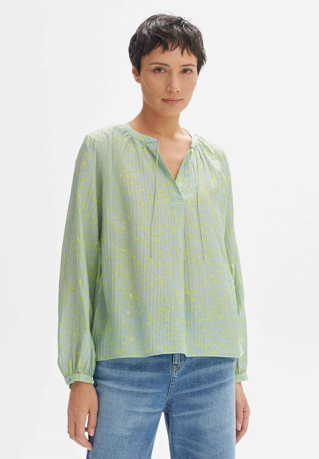 Блузка LANGARM FAISY DAYLIGHT Opus, цвет aloe green