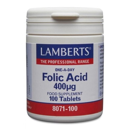 Фолиевая кислота 400 мг, Lamberts