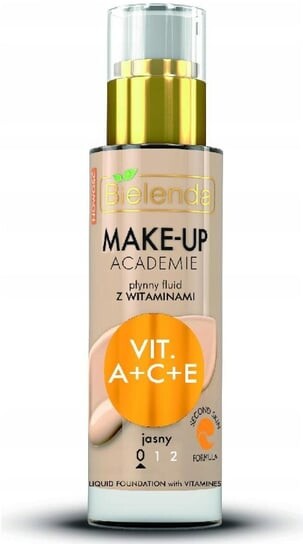 

Жидкий флюид с витаминами А+С+Е - светлый оттенок 0, 30мл Bielenda, Make-up Academie -