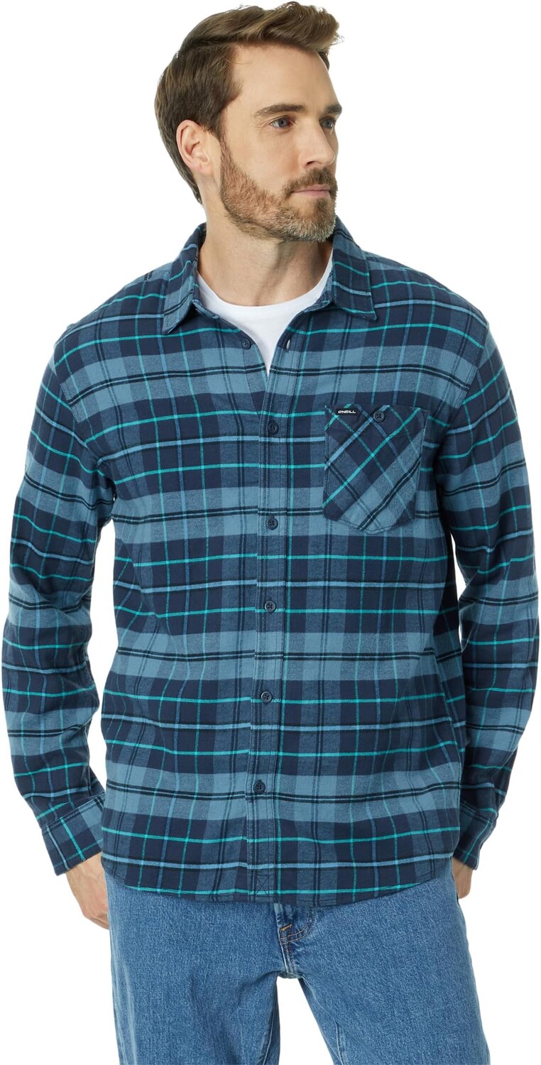 

Рубашка Redmond Plaid Stretch Long Sleeve Flannel O'Neill, цвет Storm Blue