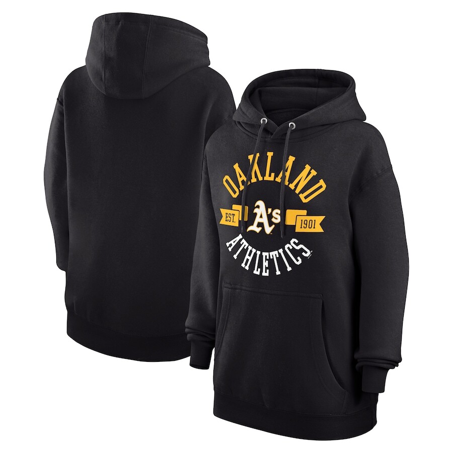

Пуловер с капюшоном G-III 4Her by Carl Banks Oakland Athletics, черный