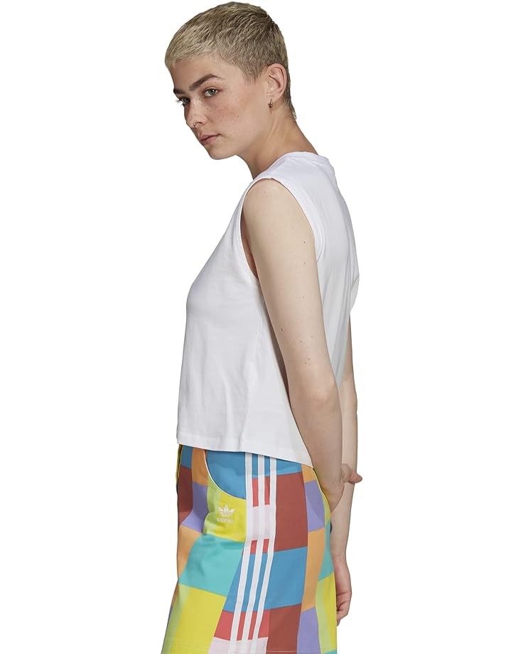 

Топ Adidas Originals Graphic Crop Top, белый