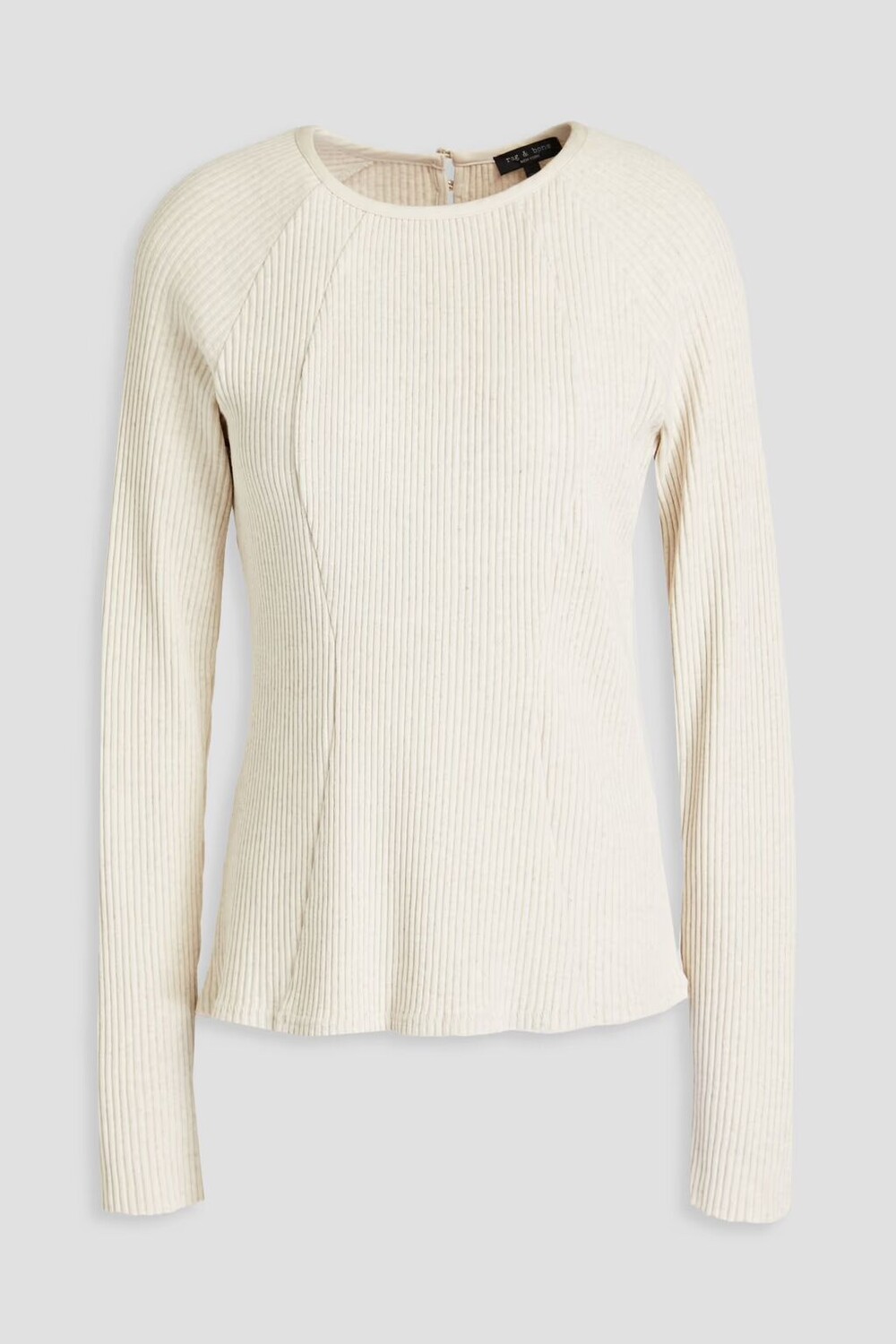 

Топ из джерси в рубчик Rag & Bone, слоновая кость