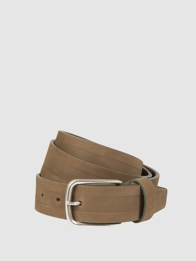

Кожаный ремень с фактурным узором Lloyd Men's Belts, оливково-зеленый
