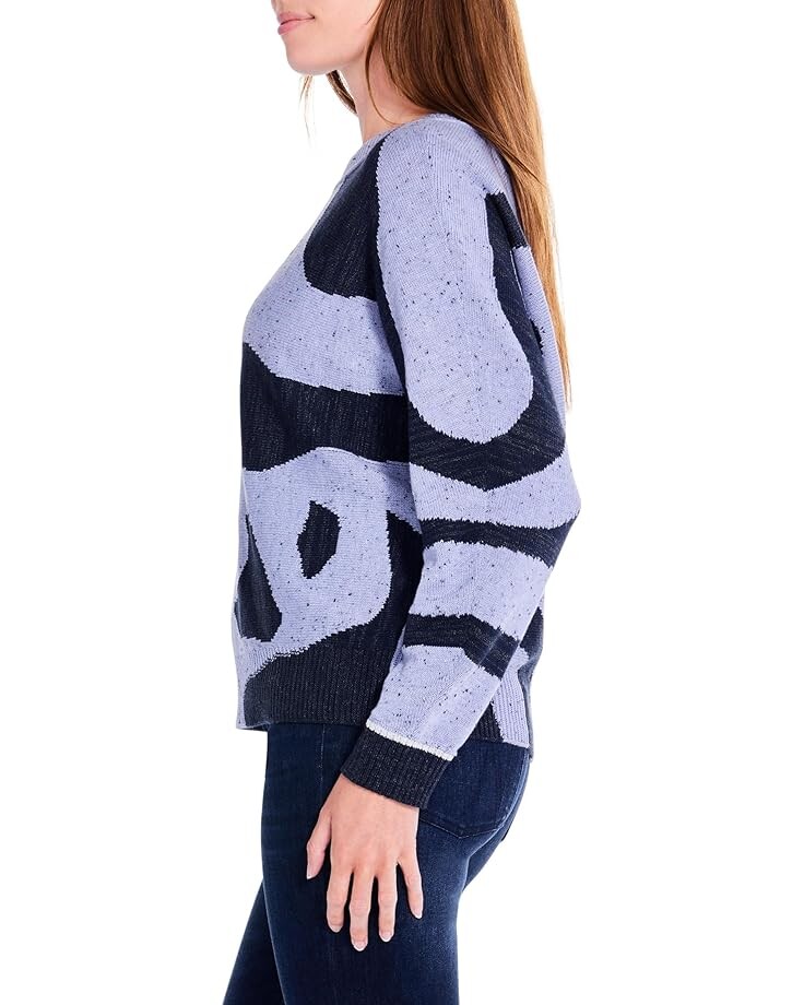 

Свитер NIC+ZOE Petite Dusk Days Sweater, синий мульти