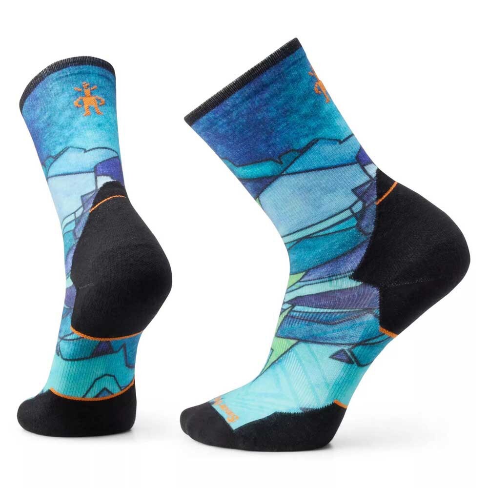 

Носки Smartwool Athlete Edition Run Print Crew, синий