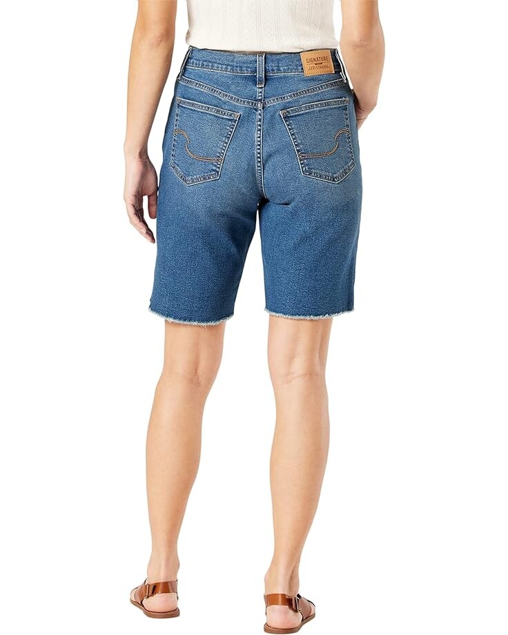 

Шорты Signature by Levi Strauss & Co. Gold Label Heritage High-Rise 9" Bermuda Shorts, цвет Boardwalk Blues