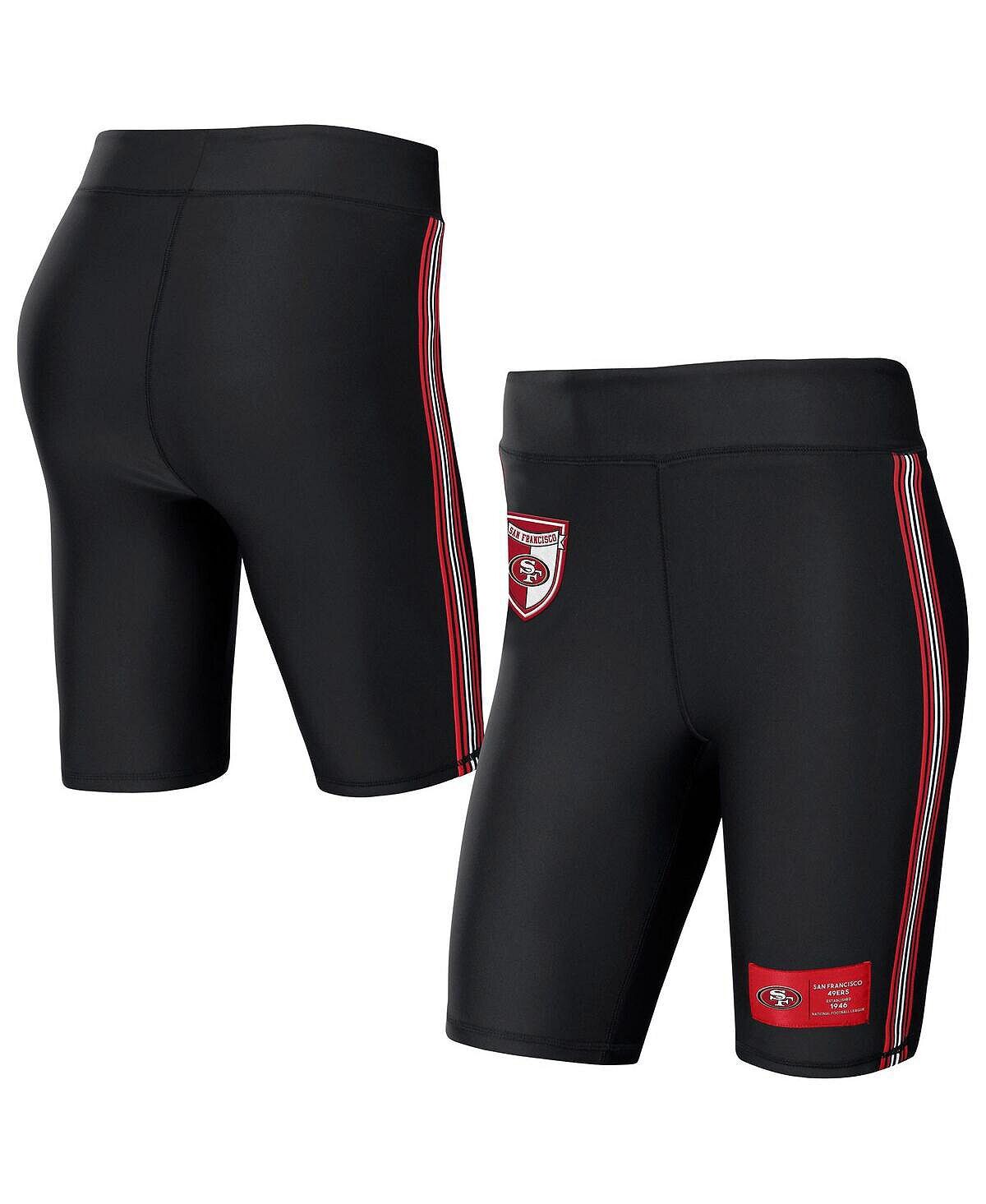 

Женские черные байкерские шорты San Francisco 49ers WEAR by Erin Andrews, черный
