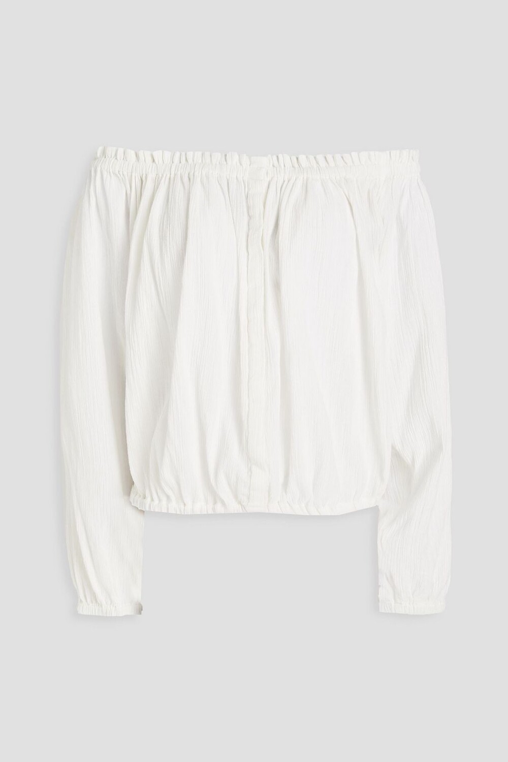 

Топ Mimi с открытыми плечами из хлопкового крепона RAG & BONE, белый